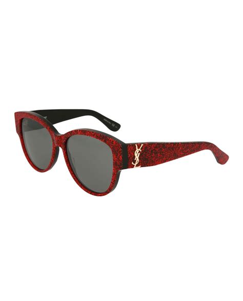 ysl red glitter glasses|ysl glasses price.